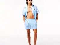 Мужские двухцветные плавки lacoste с монограммой