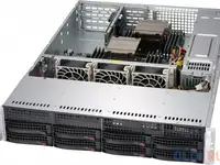 Серверный корпус 2u supermicro cse-825tqc-r740wb 2 х 740 вт чёрный