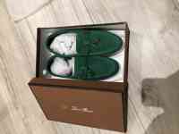 Продам лоферы Lora Piana , цвет зелёный, новые, фотография 3