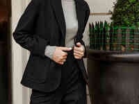 Теплый шерстяной жакет