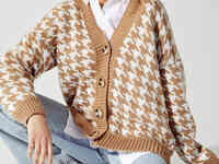 Теплый oversize-кардиган