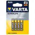 Батарейка varta, r03p superlife micro, aaa, 1.5 v, 4 шт. блистер