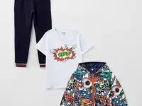 Куртка утепленная, футболка и брюки спортивные playtoday