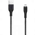 Кабель aukey usb to lightning 1.2m (cb-al1). черный/белый, фотография 2