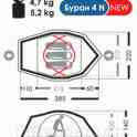 Палатка нормал буран 4n хаки  (уценка, истёк срок хранения, гарантия 14 дней), фотография 3