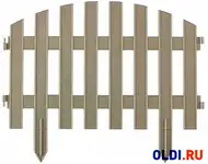 Забор декоративный "винтаж", 28 х 300 см, белый, россия// palisad