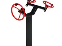 Рули (положение стоя) красный - уличный тренажер - ст 103-11, фотография 2