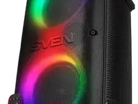 Мобильные колонки sven ps-800 2.0 чёрные (2x50 w, mini jack, 2