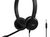 Наушники lenovo wired voip stereo headset черный