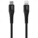 Кабель canyon type-c to lightning cable mfi 1m cns-mfic4b. черный, фотография 2