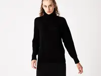 Женский свитер lacoste с высоким воротом