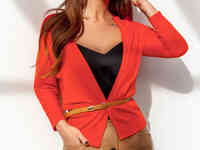 Яркий трикотажный кардиган