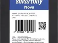 Smartbuy ssd 240gb nova sbssd240-nov-25s3 {sata3.0, 7mm}