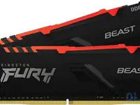 Оперативная память для компьютера kingston fury beast rgb dimm 32gb ddr4