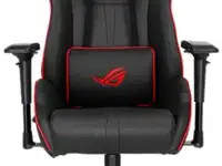 Игровое кресло asus rog sl200 чёрное (pu кожа, сталь, аллюминий, газпатрон