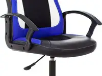 Кресло для геймеров zombie 11lt чёрный синий белый