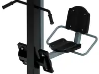 Жим ногами+твистер (серый) - уличный тренажер - ст 022-13