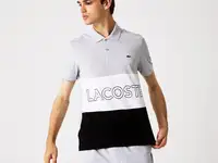 Мужское поло lacoste  regular fit из ультралегкого хлопка