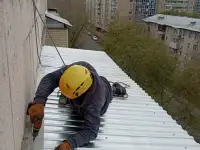 Козырьки, отливы, гидроизоляция, альпинисты, фотография 4