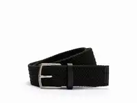 Мужской эластичный вязаный ремень lacoste с гравированной пряжкой