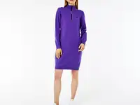 Женское платье lacoste с длинным рукавом на молнии