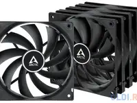 Вентилятор корпусной arctic f12 value pack black (5pc)  (acfan00248a)