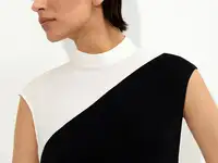 Базовый топ с контрастным эффектом vassa&co