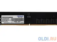 Оперативная память для компьютера patriot signature dimm 32gb ddr5 4800 mhz