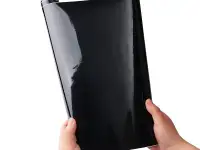 Суперглянцевая черная виниловая пленка для салона автомобиля, фотография 4