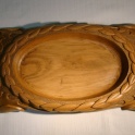 Блюдо для фруктов, ручная работа, тонированный бук