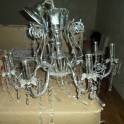 Люстра серебреная
