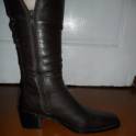 Сапоги осенние женские кожаные р.41-42 новые