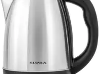 Чайник электрический supra kes-1801s 1500 вт серебристый чёрный 1.8 л нержавеющая