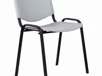 Стул staff "iso plast cf-009", черный каркас, пластик серый, 532570
