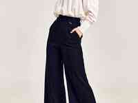 Черные брюки палаццо