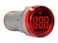 Индикатор значения напряжения AD22-RV красный Энергия, 10 шт