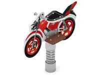 Качалка на пружине мотоцикл (красный) ио 22.03.01-02