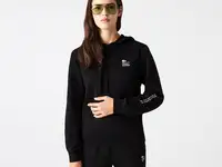 Женская толстовка lacoste regular fit из хлопкового флиса
