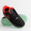 Nike Air Force 1 black/red/green sole