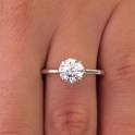 кольцо с бриллиатом 1 карат, фотография 1