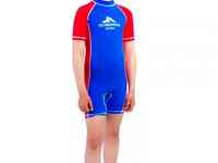 Гидрокомбинезон лайкр. укороч. scorpena swim детск., 7-9л., голубой