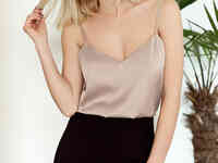 Свободный шелковый топ