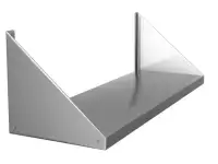 Полка настенная открытая из нержавеющей стали, фотография 2