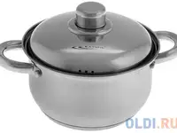 Кастрюля катунь гретта кт04-d-25м 18 см 2.5 л нержавеющая сталь
