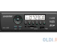 Автомагнитола digma dcr-100b24 usb mp3 fm 1din 4x45вт черный