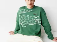 Мужская толстовка lacoste loose fit с круглым вырезом