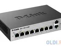 Коммутатор d-link dgs-1100-10/me/a1a настраиваемый коммутатор 2 уровня с 8 портами 10/100/1000base-t