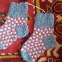 Вязаные шерстяные Носочки, Пинетки, Варежки, фотография 4