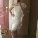 Срочно продам белое, симпатичное платье! 