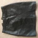Срочно продам б/у черную кожаную юбку! Armani., фотография 2